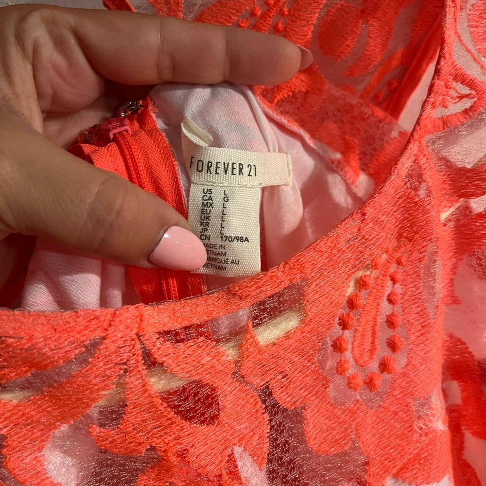 Forever 21 floral lace dress
